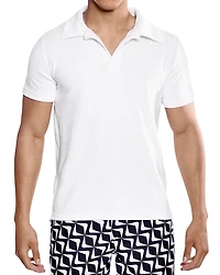 Prince & Bond Riviera Velour Polo Shirt