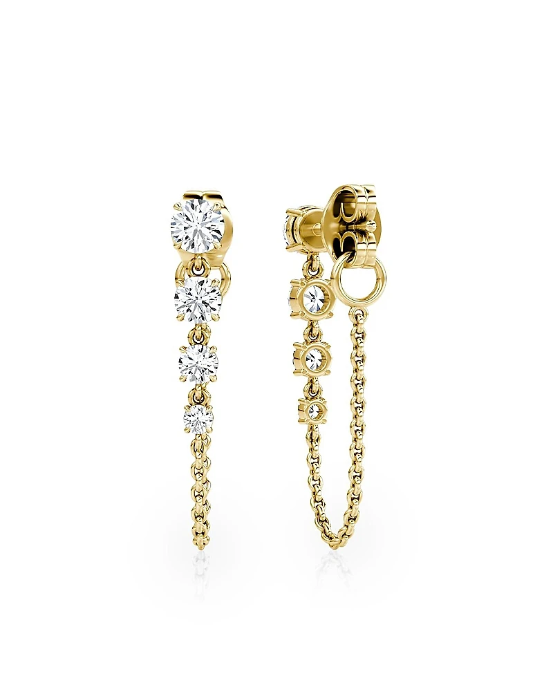 Vrai Linked Lab-Grown Diamond Tennis Earrings