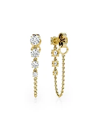 Vrai Linked Lab-Grown Diamond Tennis Earrings