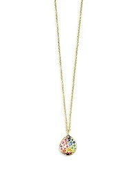 Ippolita 18K Yellow Gold Rock Candy Gemstone & Diamond Wavy Teardrop Pendant Necklace, 18-20 - Exclusive