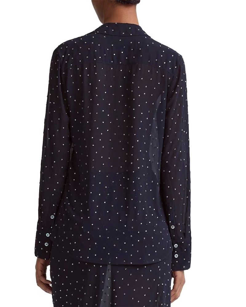 Chika Silk Embellished Shirt
