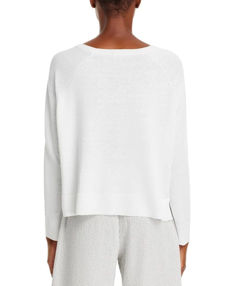 Raglan Sleeve Crewneck Pullover