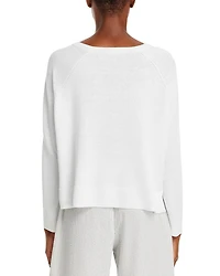 Raglan Sleeve Crewneck Pullover