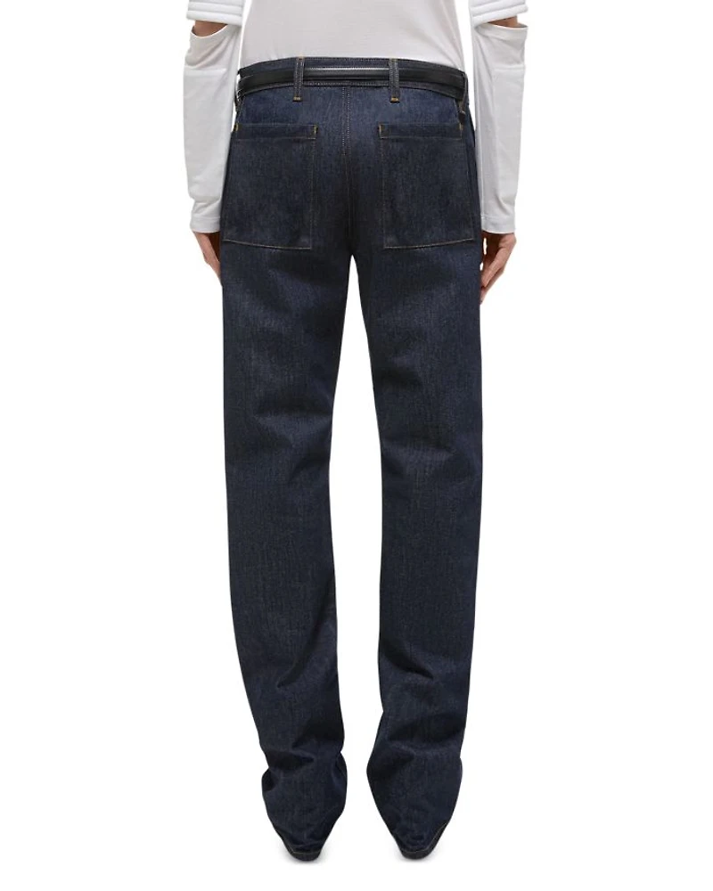 Brooklyn Straight Leg Utility Jeans Raw Indigo