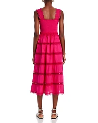 Kate Lace Trim Midi Dress - Exclusive