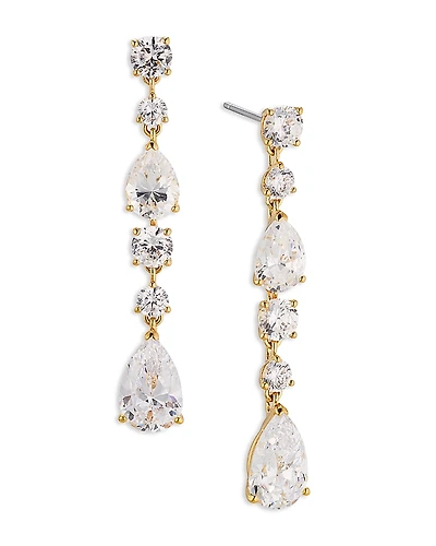 Nadri Halle Cubic Zirconia Linear Drop Earrings