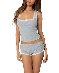 Edikted Kadence Lace Trim Tank Top