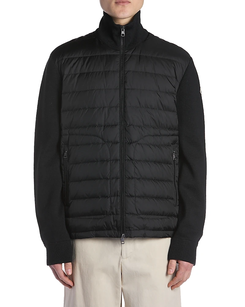 Moncler Zip Front Quilted Jacket