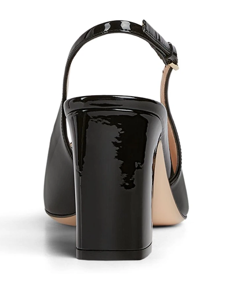 Women's Horsebit Patent Slingback Pumps