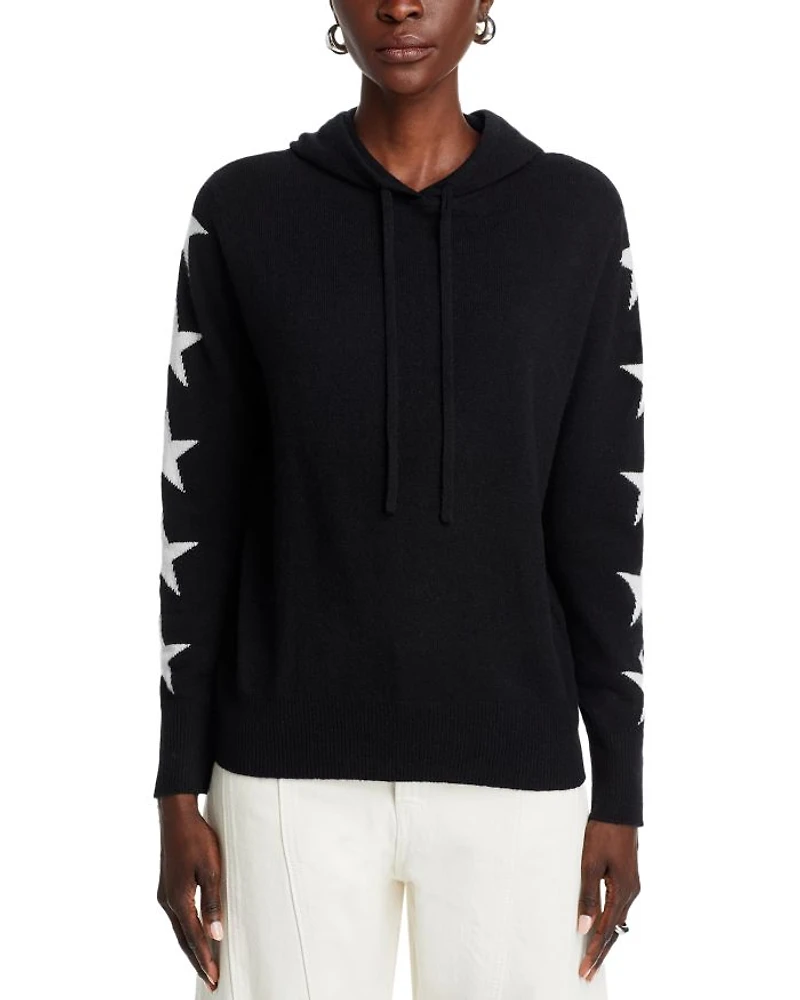 Cashmere Star Sleeve Hoodie Sweater - Exclusive