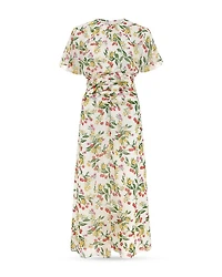 Tegan Printed Silk Dress