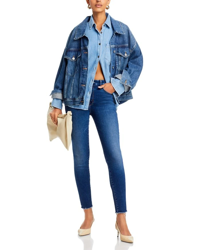 The Looker Fray Ankle Jeans Yakkity Yak