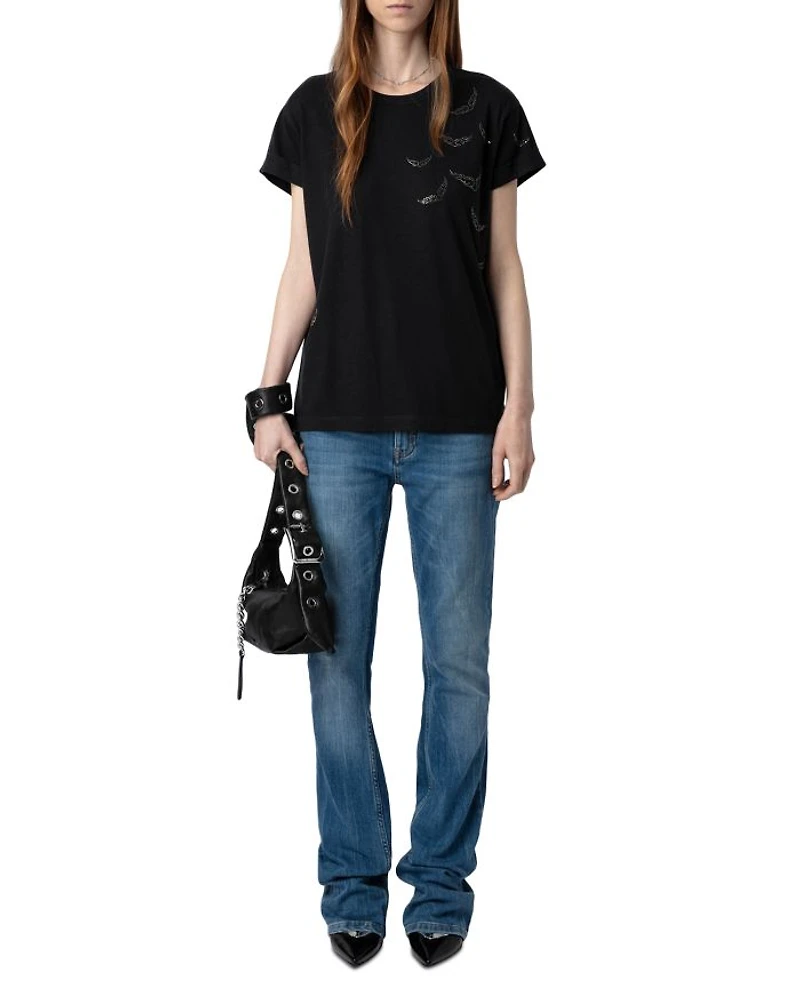 Anya PCL Rain Rhinestone Wing Tee