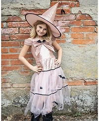 Unisex Glam Witch Dress with Hat Costume - Age 5-7 Years