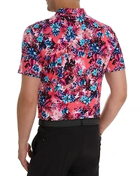 Island Time Floral Classic Fit Performance Polo Shirt