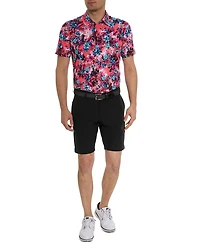 Island Time Floral Classic Fit Performance Polo Shirt