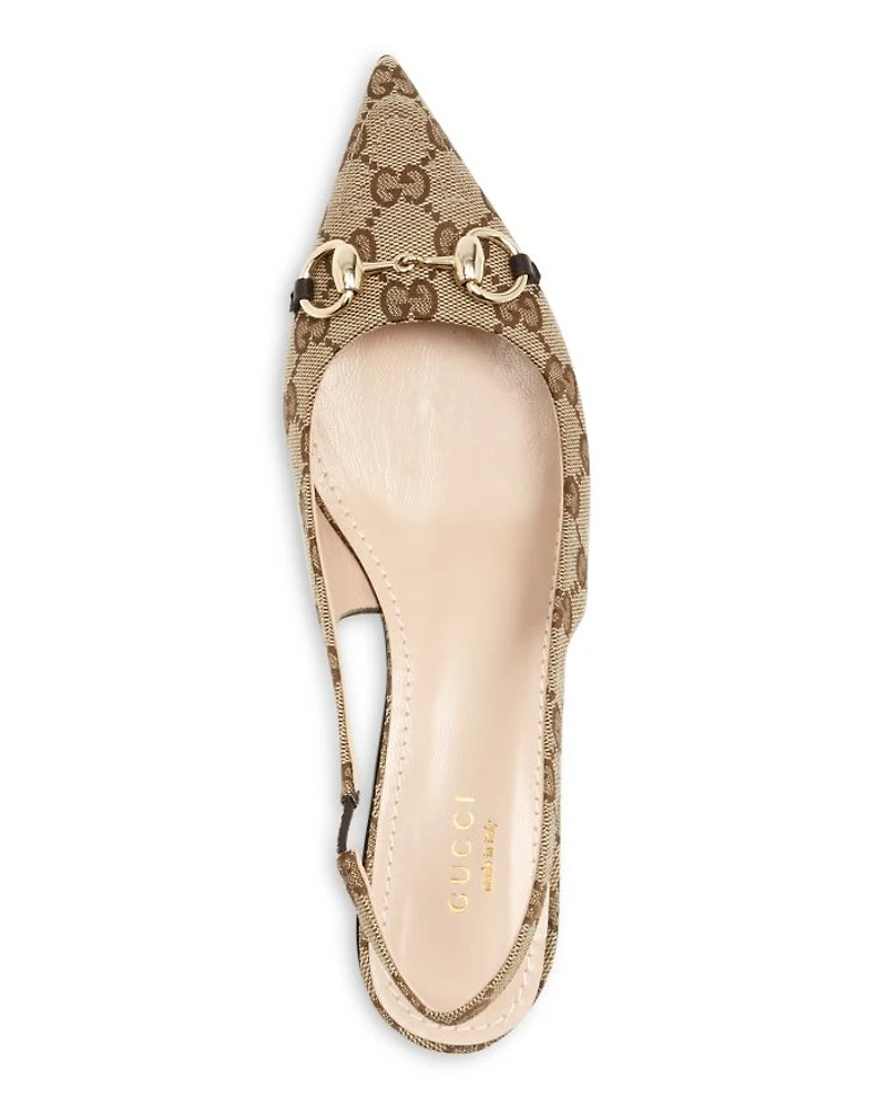 Women's Pointed Toe Slingback Flats