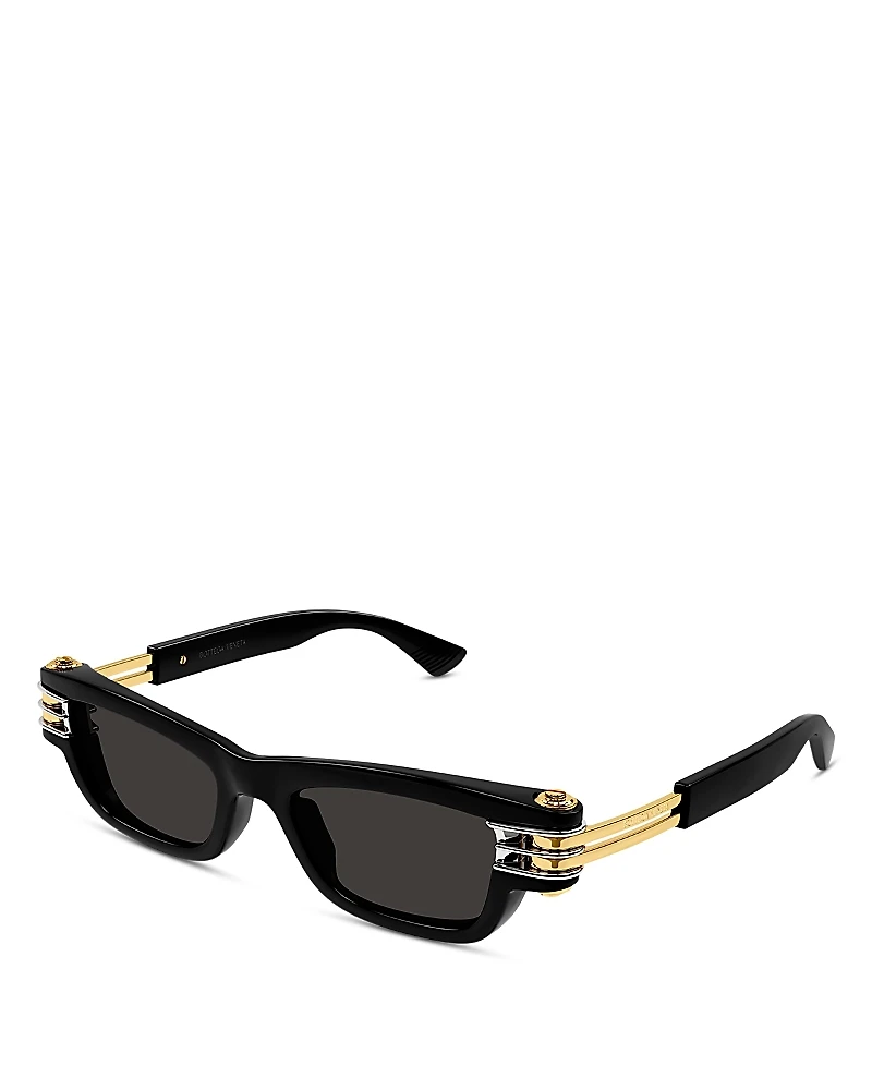 Bottega Veneta Bolt Rectangular Injection Sunglasses