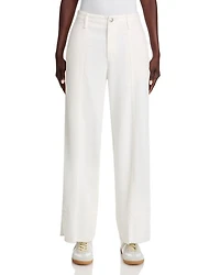 Arianna Featherweight Wide Leg Jeans White