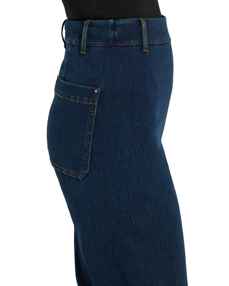 Erin High Rise Wide Leg Jeans Indigo