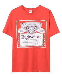 Junk Food Clothing Unisex Budweiser Label King of Beers Flea Market Tee