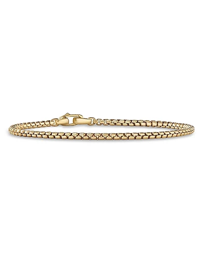 David Yurman Men's 18K Yellow Gold Chain Box Link Bracelet