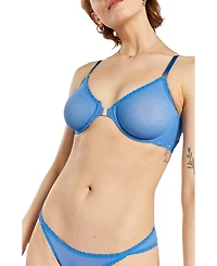 Peachaus Women's Sakura Front-Close Recycled-Lace Underwired Bra