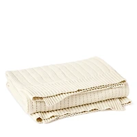Coyuchi Casa Loma Cotton Knit Throw