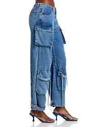 Duo Cargo Jeans Blue Denim