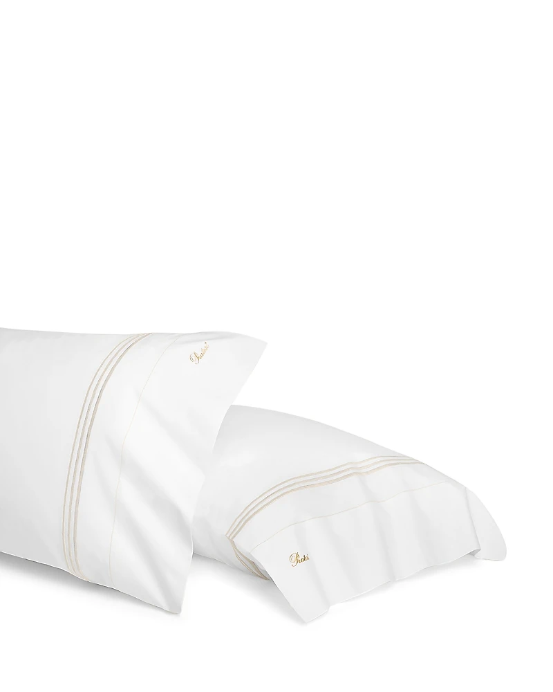 Pratesi Tre Righe Standard Pillowcase, Set of 2