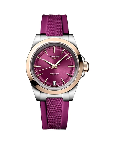 Longines Conquest Sunray Purple Watch, 34mm