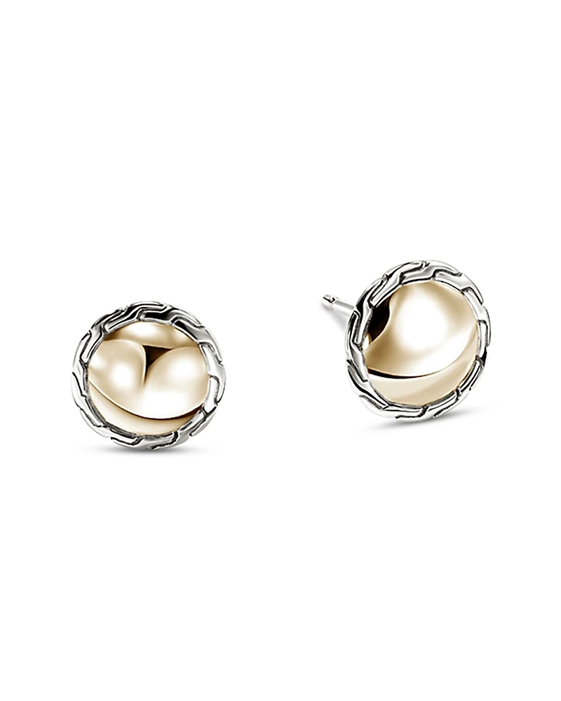 John Hardy 14K Yellow Gold & Sterling Silver Jh Essentials Stud Earrings