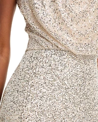 Halter Sequin Gown