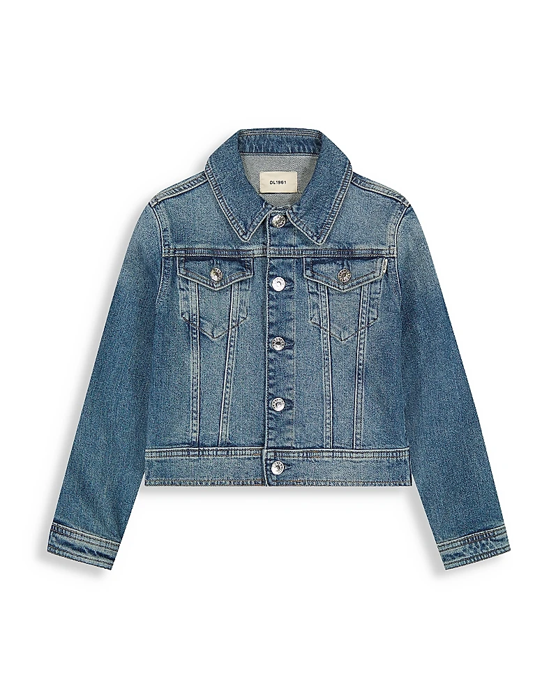DL1961 Girls' Manning Denim Trucker Jacket - Big Kid