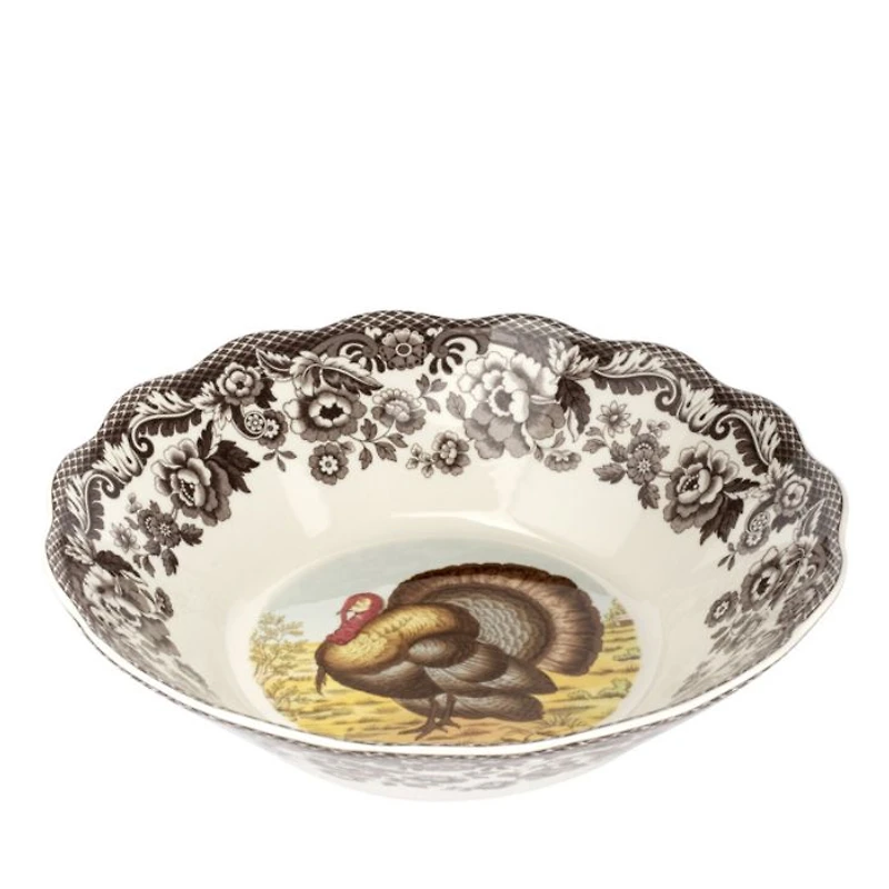 Woodland Turkey Daisy Bowl