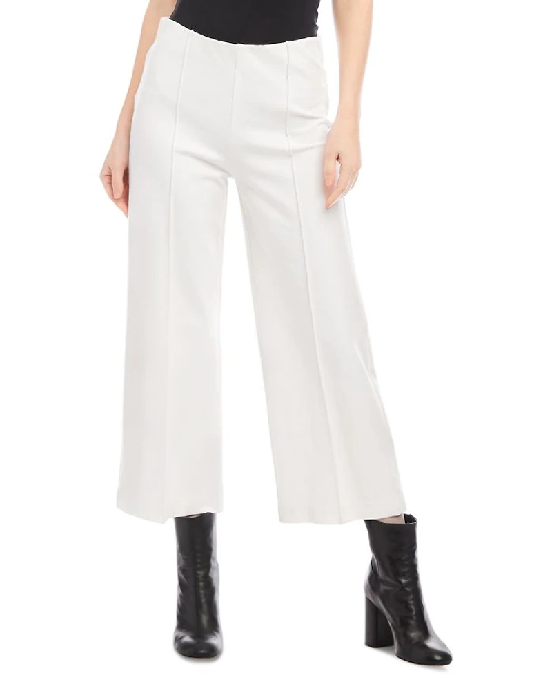 Pintucked Wide Leg Pants