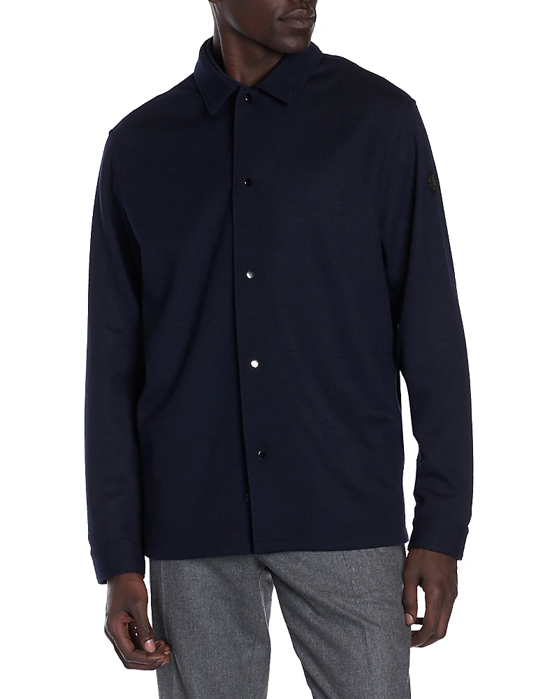 Moncler Wool, Cotton & Nylon Shirt Jacket