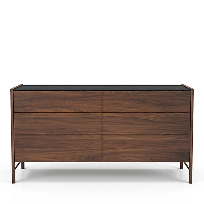 Huppe Frida Six Drawer Dresser with Natural Stone