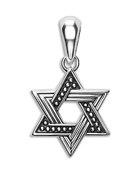 Men's Sterling Silver Anthem Small Star of David Amulet Pendant