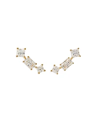 Nadri Rare Jewels Cubic Zirconia Climber Earrings