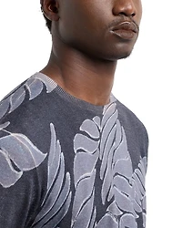 Wool Floral Digital Print Regular Fit Sweater