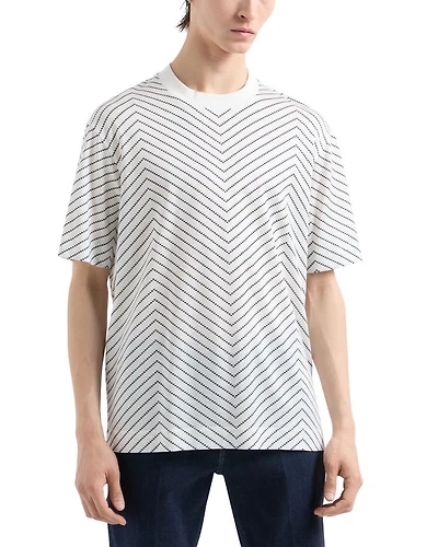 Micro Eagle Chevron Print Tee