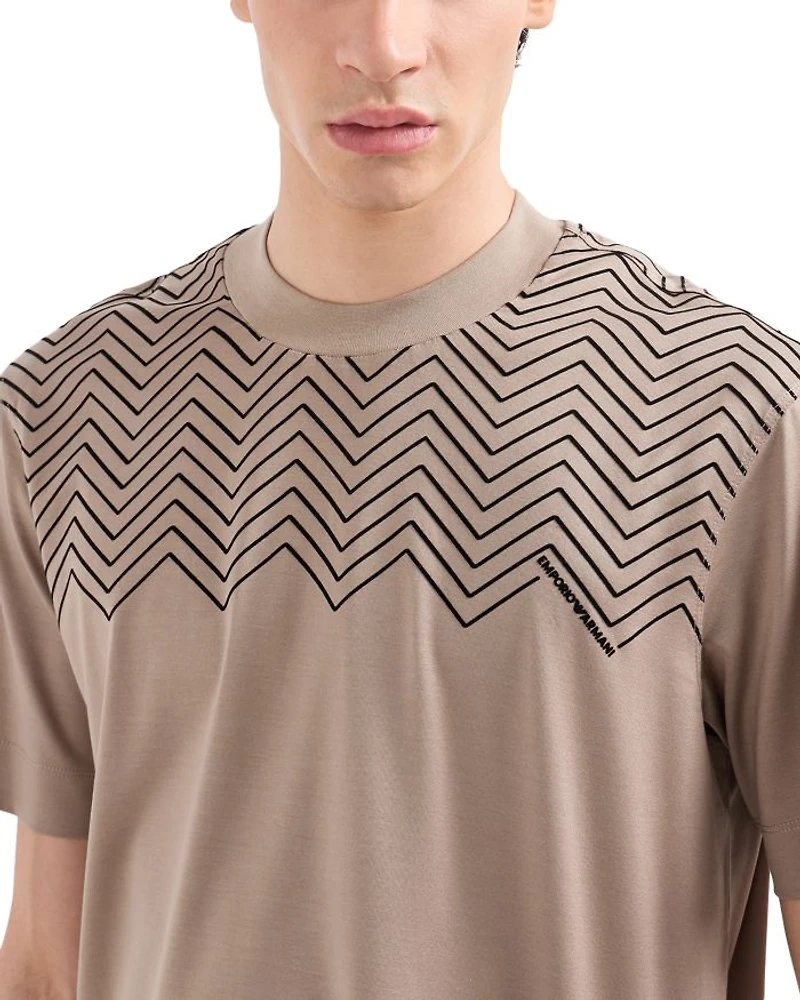 Chevron Flocked Tee