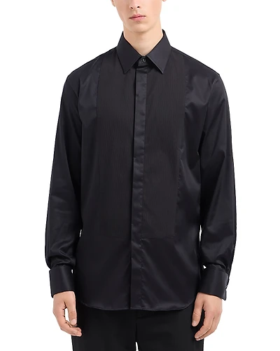 Emporio Armani Bib-Front Slim Fit Tuxedo Shirt