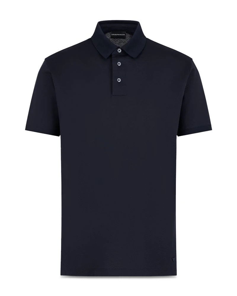 Chevron Jacquard Polo Shirt