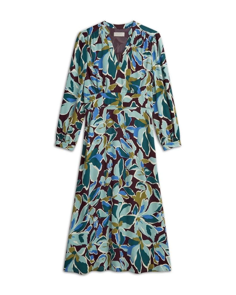 Lea Printed Midi Dress