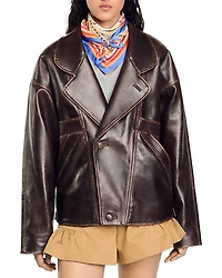 Sandro Clem Leather Jacket