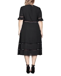 Button Front Midi Dress