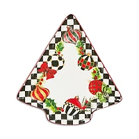 Mackenzie-Childs Deck the Halls Tree Serving Platter