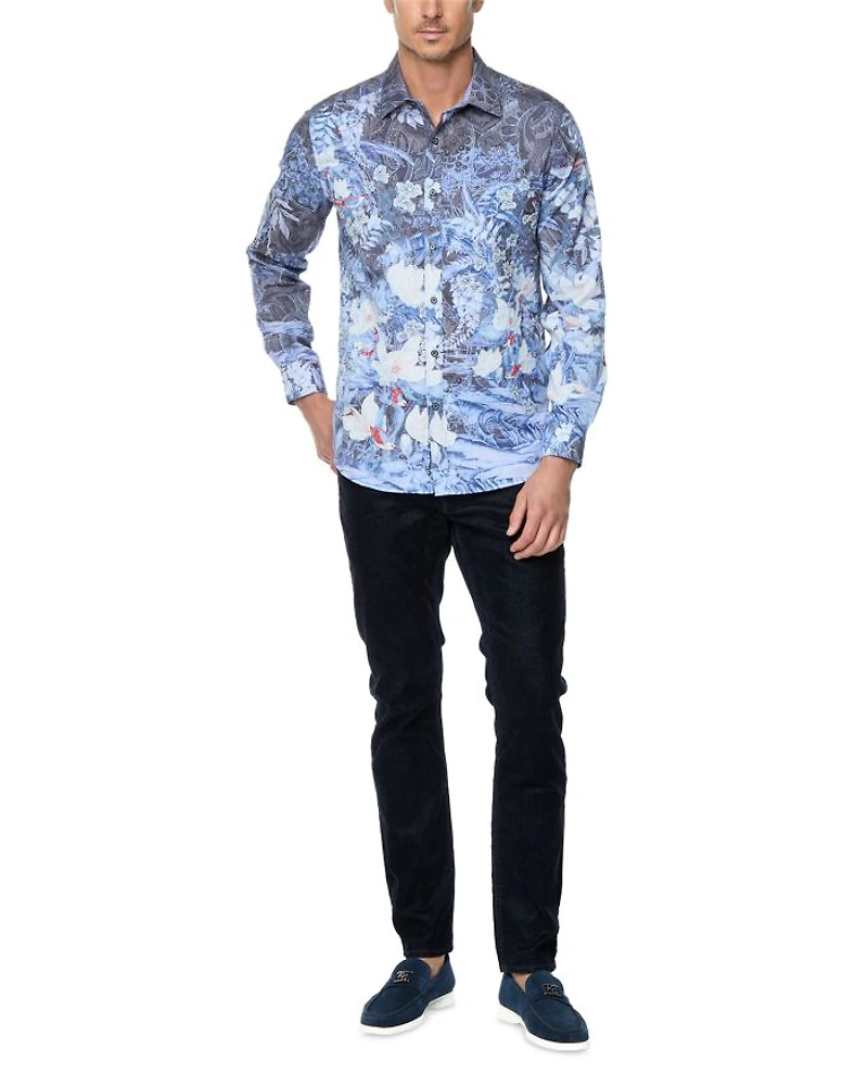 Nadine Button Front Printed Shirt
